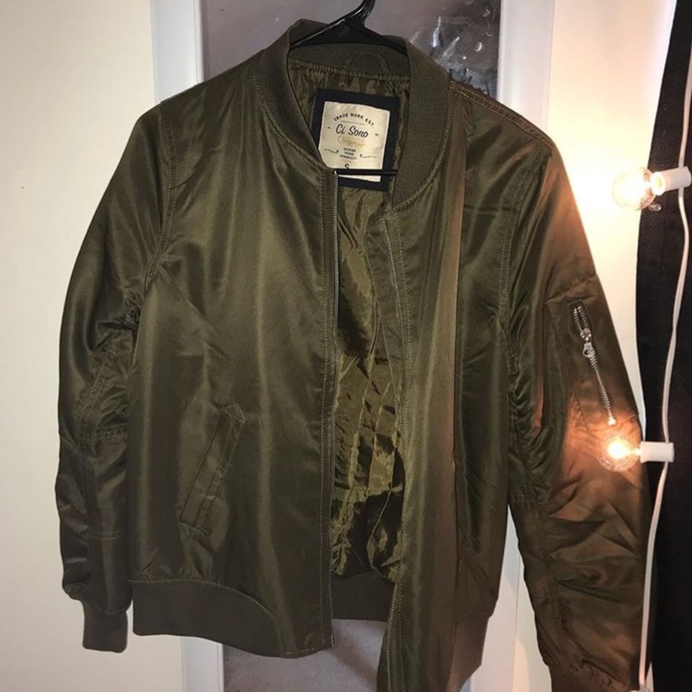 Army Green Bomber Jacket